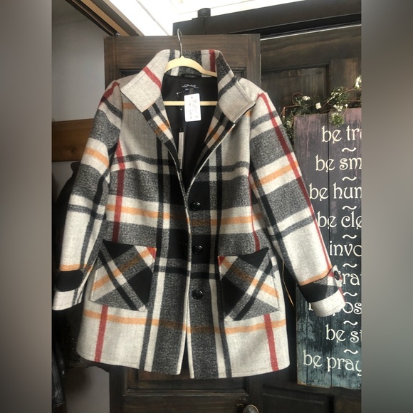 Jackets & Blazers - Wool checkered jacket